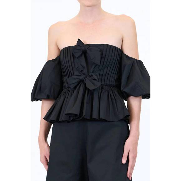 NEW HUNTER BELL rhea top in black - Picture 2 of 3